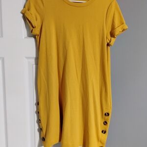 Listicle Yellow Asymmetrical Dress
